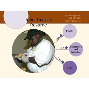 visual resume sample