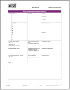 Job Analysis Task