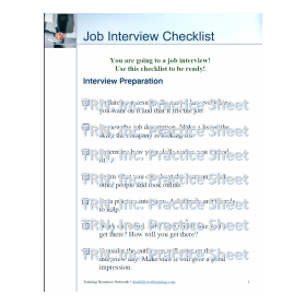 Job Interview Checklist